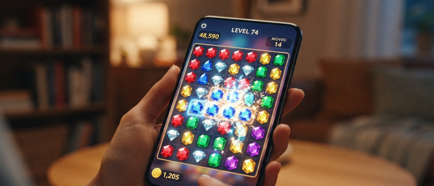 Colorful gem puzzle